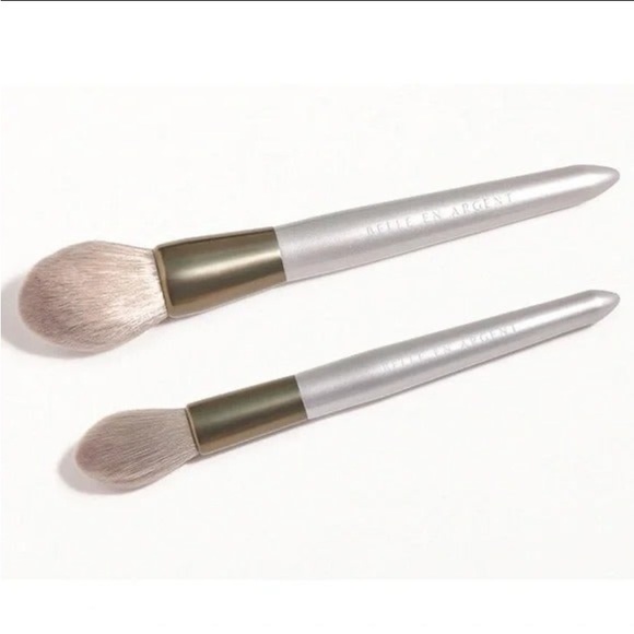 BELLE EN ARGENT Bronze & Buff Brush Duo New - Picture 2 of 4